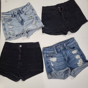 American Eagle / Guess & Shein size 0 Shorts bundle